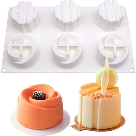 Moule à Mousse Cake-6 Trous Deux en un Déesse-Fei Yu (1/5)