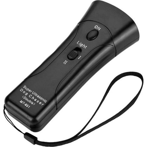 Entraîneur de chien répulsif à ultrasons à double tête amélioré (sans batterie)-TAM (1/4)