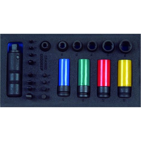 Assortiment de tournevis Gedore 1/2'' dans le module d'outils de contrôle (1/5)
