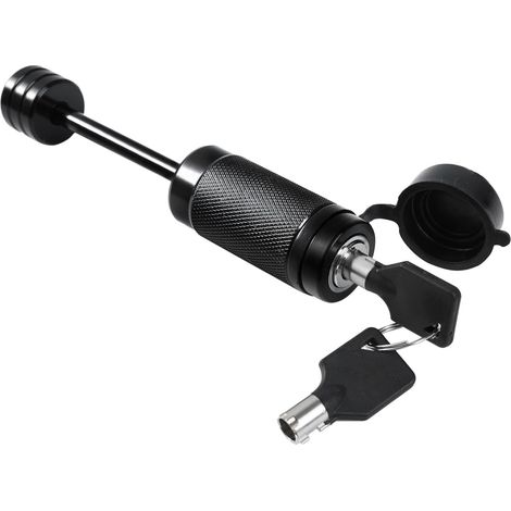 Serrure de remorque - Kit de goupille de sécurité - Serrure d'attelage de remorque - Verrouillage récepteur avec 2 clés - Pour camion/voiture/remorque (1/5)