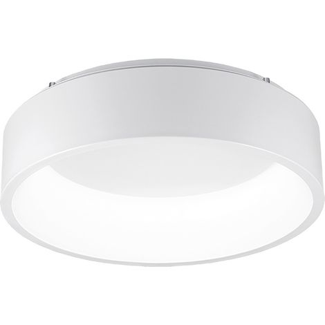 CHOPIN - Plafoniera Tonda a LED 36W, 3000K, Luce Calda, Struttura in Metallo Bianco, Diffusore in Metacrilato, IP20 - Rossini Group (1/5)