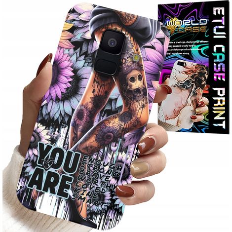 Custodia per Samsung A6 2018 - motivi femminili TU SEI una donna con un tatuaggio (1/5)