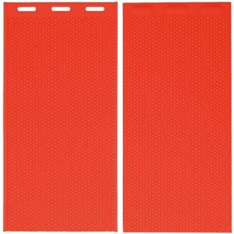 2 pezzi 5,4 mm stampo in silicone per cera d'api stampo per pressa per fondotinta in cera d'api forniture per apicoltura 44x28 cm rosso (1/4)
