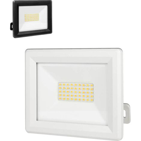Projecteur LED Blanc 30W, 3300 lumens, IP65, 4000K Blanc-neutre, connecteur rapide, fixation orientable 3D - Tibelec (1/5)