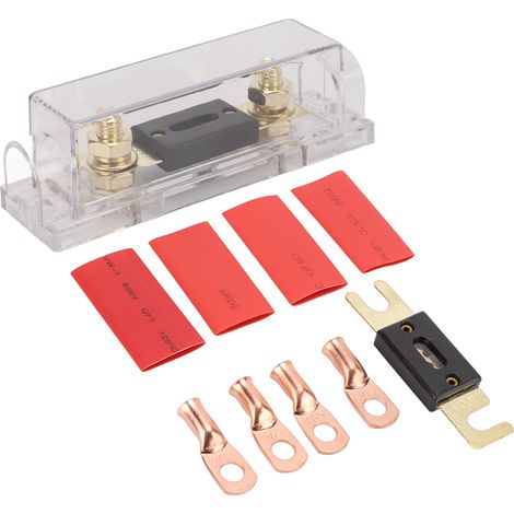 Support ANL 100/300A Porte-fusible avec Cosses en Cuivre Isolateurs 0/4/8 AWG pour Ampli Auto (1/5)