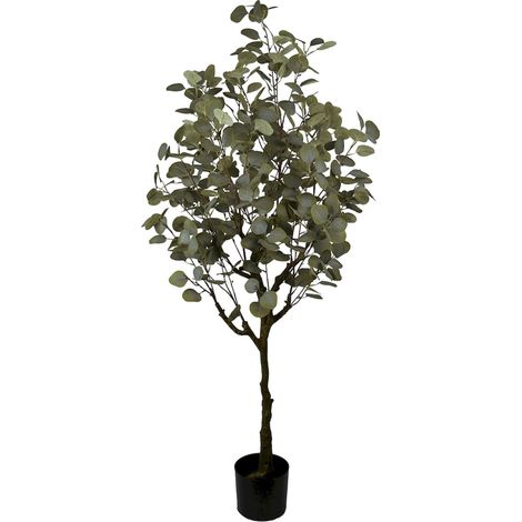 Eucalyptus artificiel vert réaliste pour décoration intérieure - Vert feuillage naturel (1/3)