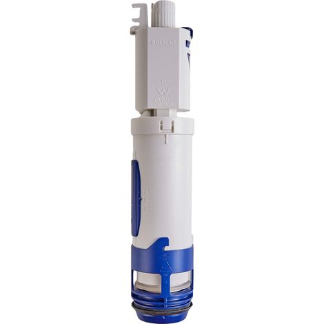 1 Mécanisme De Chasse D'eau Sigma 8cm, Laiton Chromé, Double Débit, Pour Réservoir Encastré