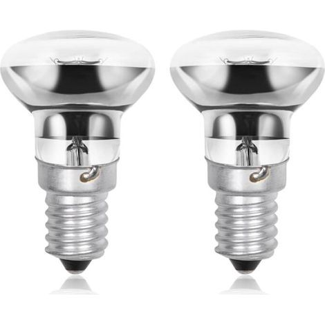 (2-Pack)25W R39 E14 Ampoule Lampe Lave Ampoules Réflecteur SES Petite Vis Edison Ampoule Chauffante pour Lampe Lave, Blanc Chaud 2700K