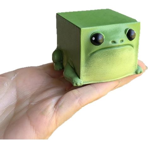 Lustige Resin-Froschfigur – Mini-Grüner Frosch, geeignet als Wohnungs- und Tischdekoration, individuelles Bücherregal-Accessoire, Garten- und Partydekoration, einzigartiges Geschenk