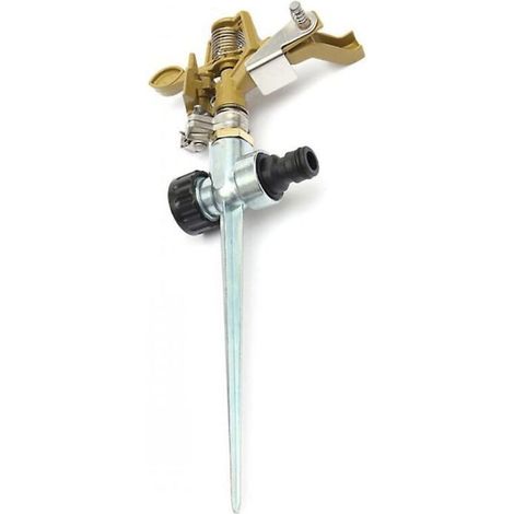 Arroseur de jardin circulaire en métal pour grandes surfaces, à jet pulsé, 1/2", 360°-AquaForge (1/5)