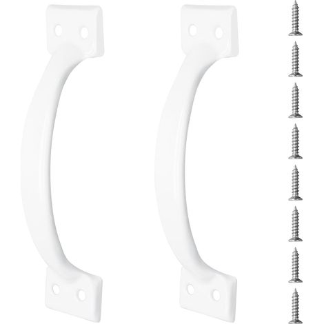 Jiozermi - Lot de 2 poignées porte rustiques 15 cm, en fer avec (1/5)