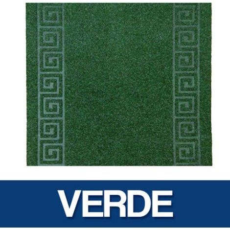 TAPPETO PASSATOIA ANTISCIVOLO DA INTERNO CORRIDOIO CORSIA H 67 CM AL MT (50522V) VERDE (50525) (1/3)