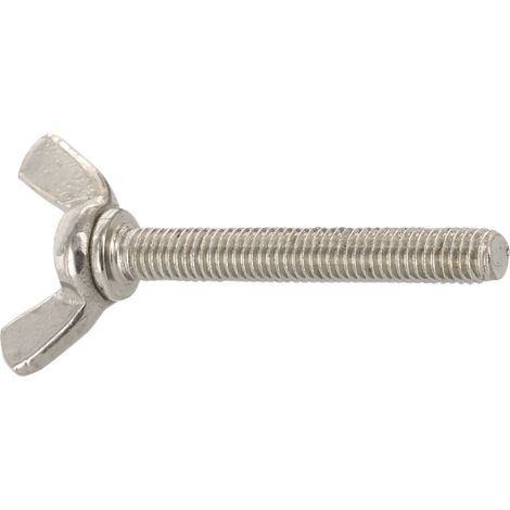 DIN316 M 5x 20 Edelstahl A2 Flügelschraube amerikanische Form
