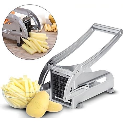 Coupe-frites multifonction en acier inoxydable – Silver (1/5)
