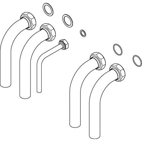 Vaillant Set di installazione 90 gradi per flexoCOMPACT, 0020212718