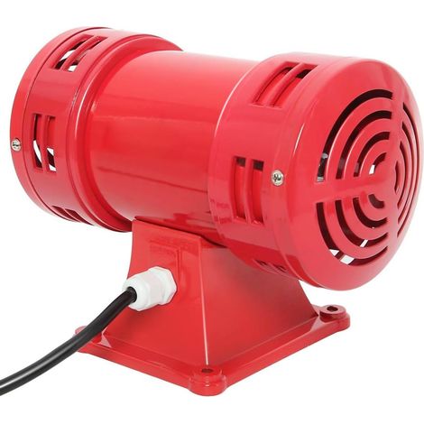 Sirène d'alerte aérienne, sirène d'alarme à moteur électrique 220 V - 150 dB, très puissante pour la maison et l'extérieur
