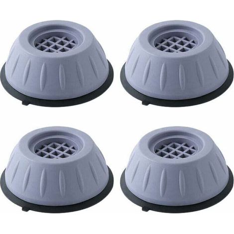 4Pcs Patins Vibration Linge Tapis Machine Laver Caoutchouc Antidérapant à Suppression Chocs et Bruit, XU, Pour Lave-Linge Réfrigérateur, Surélevé 3cm KZQ - KZQ (1/4)