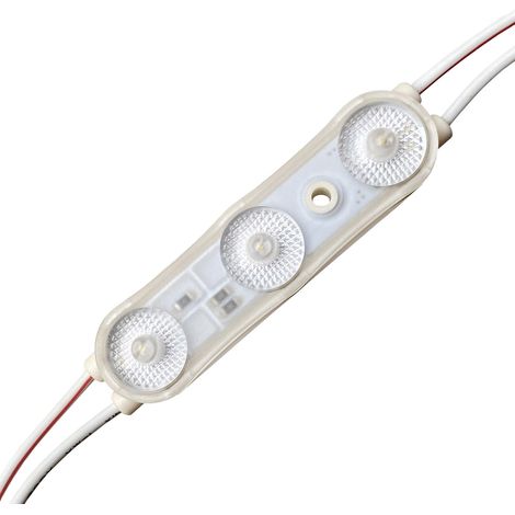 Módulo Led DC12V, ABS 3xSMD2835, 1,5W, Blanco frío