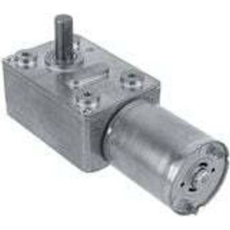 Moteur électrique réversible à réduction CC 12 V, engrenage à vis sans fin à turbine à couple élevé pour ouvre-fenêtres et portes (40 tr/min) (1/4)