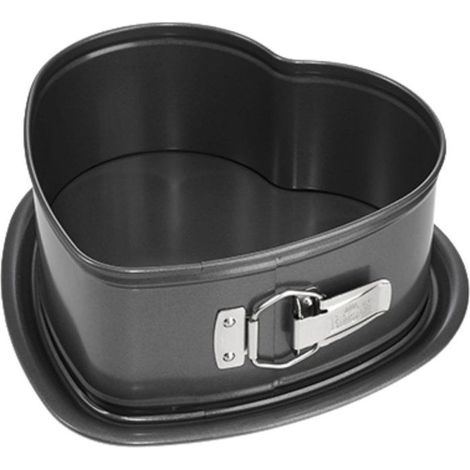 Heart-shaped mold with removable bottom - BIRKMANN - EASY BAKING - Carbon steel - Non-stick - 26.5 x 25 x 9 cm (1/3)