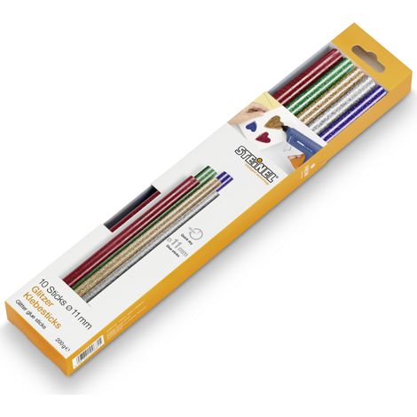 STEINEL 110068385 COLA HUESOS TONELADAS 11 MM ORO, PLATA, VERDE, AZUL, ROJO 10 PZA(S) (1/3)