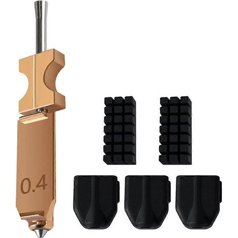 Kit de protection en silicone pour buses de 0,4 mm Flashforge AD5X avec 2 brosses et 3 manchons pour buses à démontage rapide (1/5)