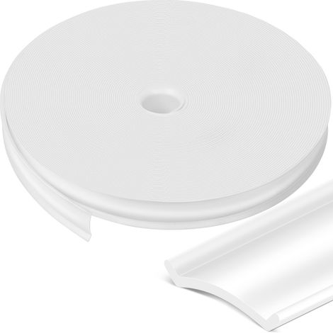 2,5 cm (1 Zoll) TPE-Abschlussleiste, robuste 23 m (75 Fuß) Dichtung für Wohnmobile, Wohnwagen, Anhänger, Boote – weiß (1/5)