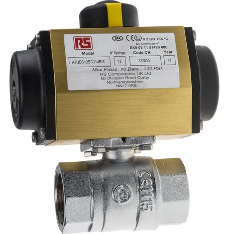 Vanne pneumatique RS PRO, Bille BSP 1-1/4" femelle ( Prix pour 1 ) (1/2)