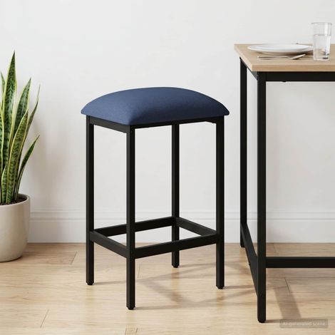 vidaXL Tabouret de bar Bleu 40 x 32 x 74 cm Bois d'ingénierie (1/5)