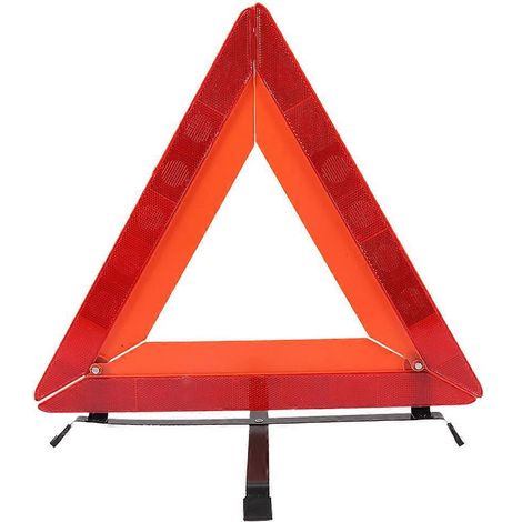Panneau triangulaire de signalisation routière, panneau réfléchissant de sécurité routière pour voiture-42x39cm