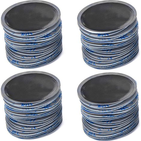 Boîte de 80 rustines rondes en caoutchouc naturel de 58 mm pour pneus de voiture, réparation à froid, sans chambre à air. (1/5)