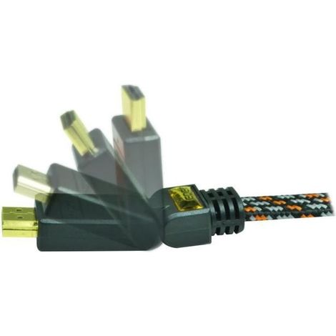 Cable HDMI 1.4 haute définition 2 METRES FULL HD 1080p 3D HDCP (1/2)