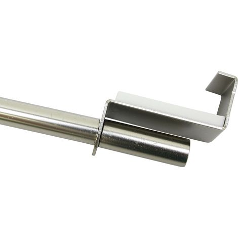 Gardinia Bacchetta a Pressione per Tende, Ø 9 mm, Larghezza Regolabile 90-130 cm, colore: Titanio (1/5)