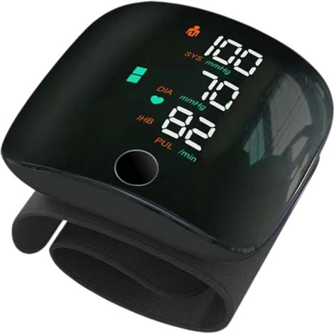 Moniteur tension artérielle bras numérique - LED et voix intelligente - Mesure rythme cardiaque