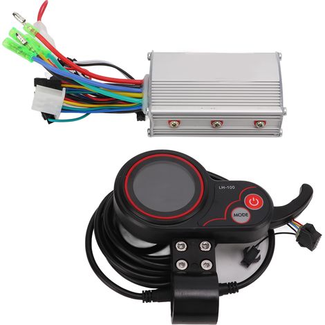 Contrôleur de moteur sans balais 48/60 V 350 W avec panneau d'affichage LCD LH100 pour vélo/scooter électrique (1/5)