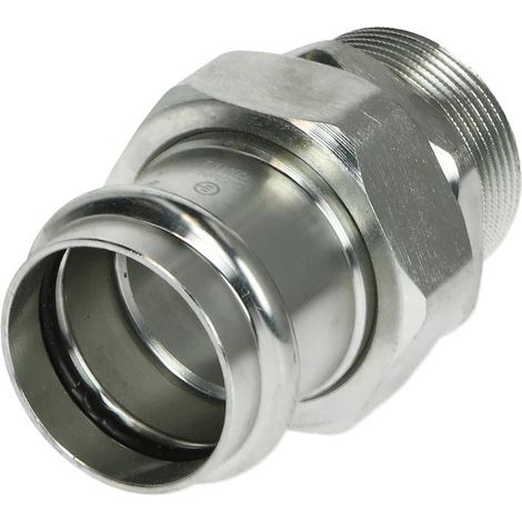 Raccord à sertir en acier C 42 mm x 1 1/2’’ F/FM contour V étanchement plat