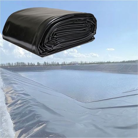 1 Bâche étang 6x9m HDPE 0,12mm résistant UV imperméable pour jardin poisson cascade