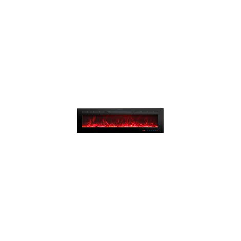 Parrot Uncle 183 cm Electric Fireplace Insert Built-in LED Flame Effect Heater 750W/1500W Dual Flame Remote Control Timer
