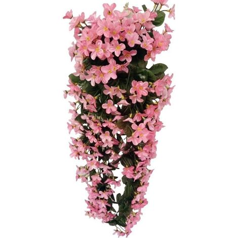 Fleurs artificielles - 4 pétales - Suspensions décoratives - Pour un mariage, ou pour décorer une maison, Rose, 80 cm (1/3)