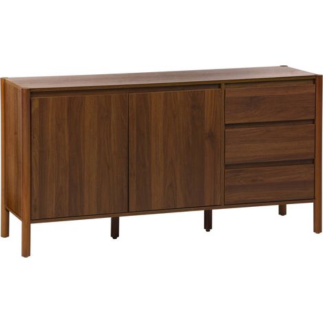 sweeek - Sideboard Holzdekor 2 Türen 3 Schubladen 150 cm
