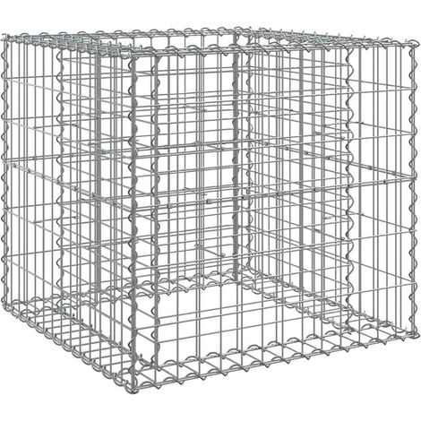 Maison Exclusive - Gabionenkorb Silbern 70x70x65 cm Verzinktes Ei
