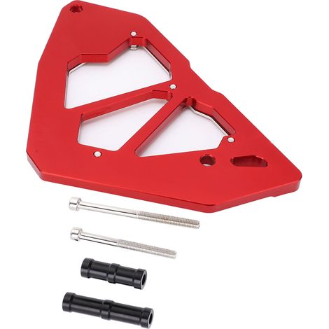 Carter de pignon avant CNC en alliage d'aluminium, protection chaîne moteur de remplacement pour Z250 Z300 Ninja 250 300 2013-2017, rouge (1/5)