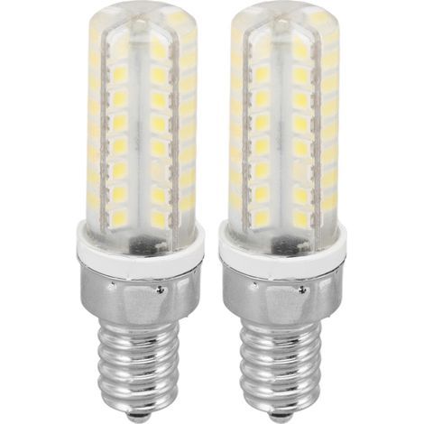 Ortviai Ampoule LED E14 5 W – 64 LED, 230 V AC, pour meubles, lampes de table et bibliothèques – Lot de 2 (1/5)