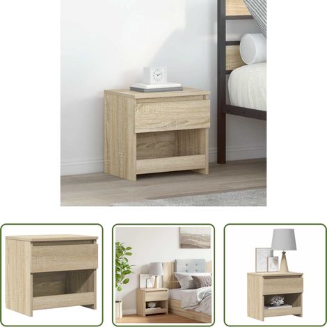 Coffre - Table de chevet Chêne sonoma 40x30x39 cm Aggloméré (1/5)