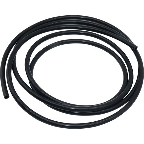 Tuyau flexible en silicone, diamètre intérieur 5 mm, diamètre extérieur 7 mm, tuyau en silicone noir de 3 mètres pour pompes et tuyaux d'air (1/5)