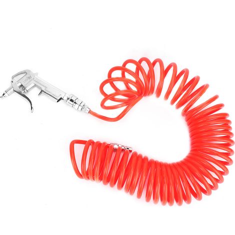 Pistolet à air comprimé en alliage d'aluminium avec tuyau flexible de 9 m - Outils de nettoyage et d'élimination de la poussière (1/5)