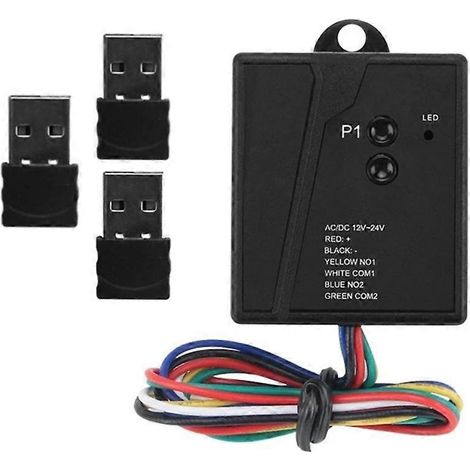 Récepteur d'ouverture de porte de garage à distance avec connexion Bluetooth 2,4 GHz et port USB, système de contrôle d'accès. (1/5)