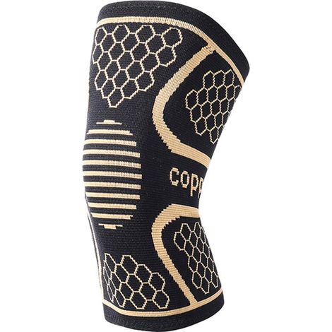 Genouillères pour hommes et femmes, genouillères de compression en fibre de cuivre, protection des articulations des jambes pour l'entraînement et la course à pied. (1/5)