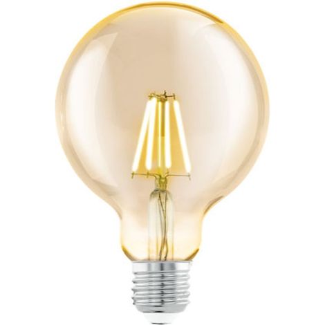 Ampoule à bille jaune LED 95 - E27 4 W 330lm 2200K - Eglo Globe (1/3)