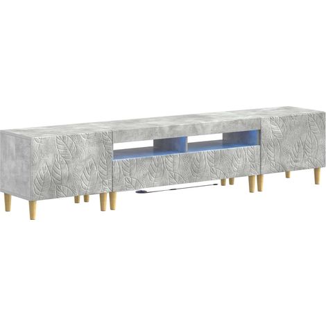 Maison Exclusive - Mobile TV LED a 5 pezzi Grigio Cemento Legno ingegnerizzato (1/5)